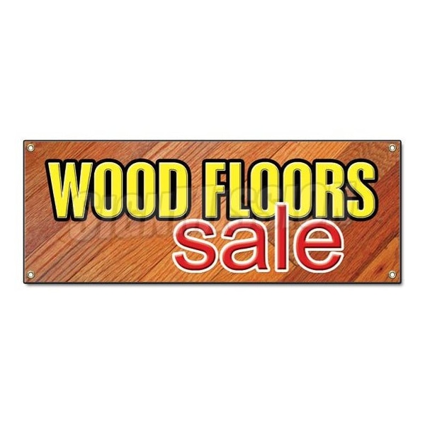 WOOD FLOORS SALE BANNER SIGN flooring store signs hardwood install tile